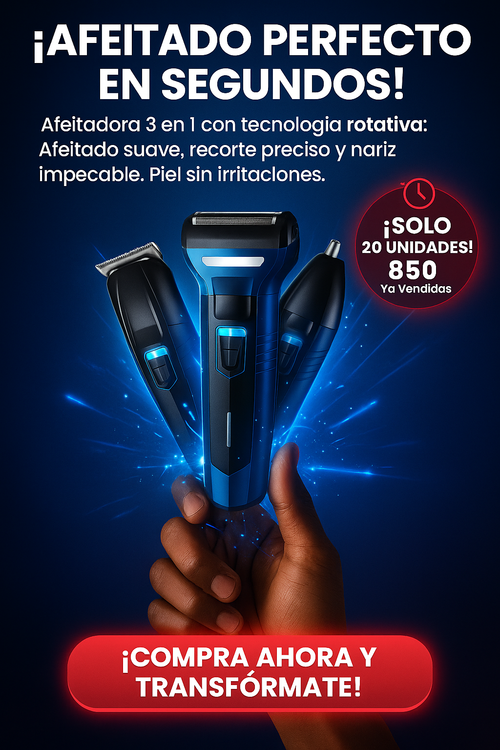 ✨ Máquina Afeitadora 3 en 1