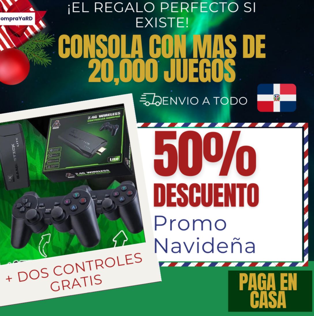 🎮 Consola Retro con 20,000 Juegos 🎲 + 2 Controles Inalámbricos 🕹️