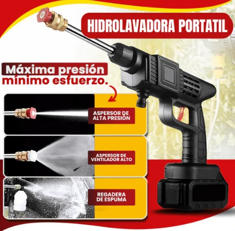 🔥 Pistola de Agua a Presión Portátil 🔥 – Potencia Inalámbrica para una Limpieza Impecable en Cualquier Lugar! 💦🚀
