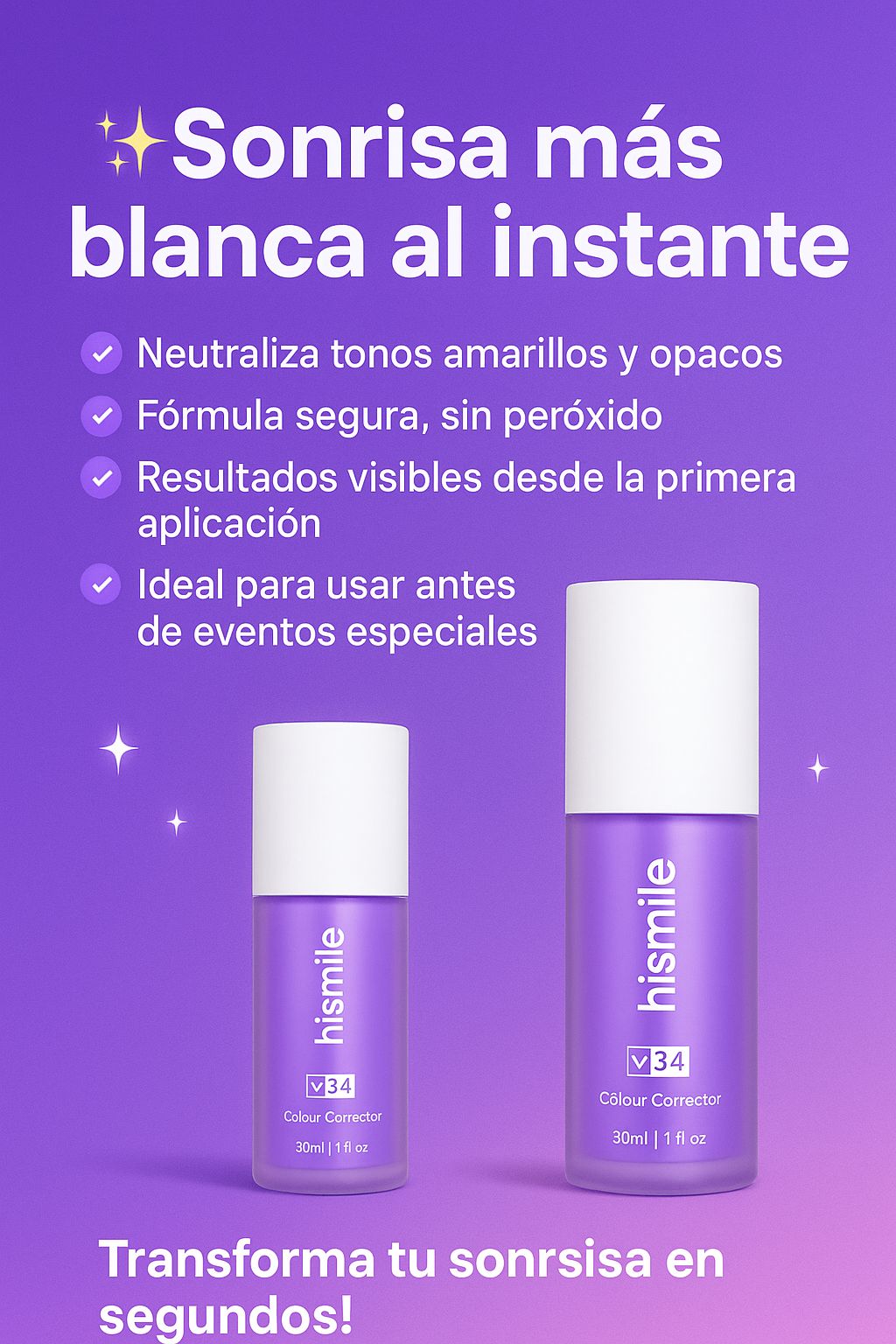 ✨ Blanqueador Dental Morado💜