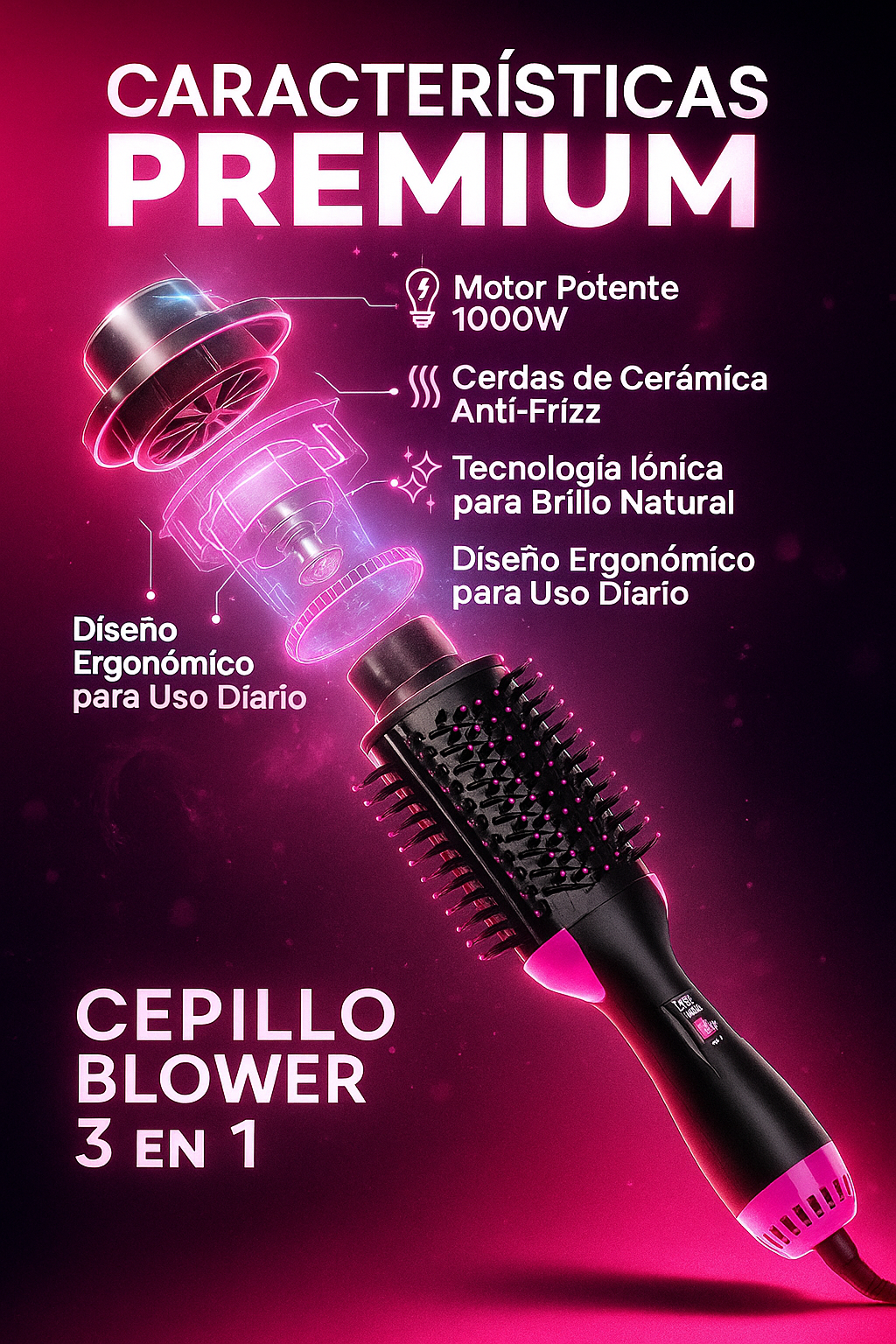 💨✨ Cepillo Blower 3 en 1 ✨💨