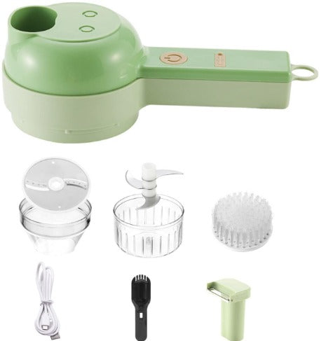 🏆 Cortador de Verduras Eléctrico 5 en 1 – Tu Aliado en la Cocina 🏆