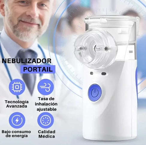 💨🫁 ¡NEBULIZADOR PORTÁTIL PARA RESPIRAR MEJOR AL INSTANTE! 😷✨