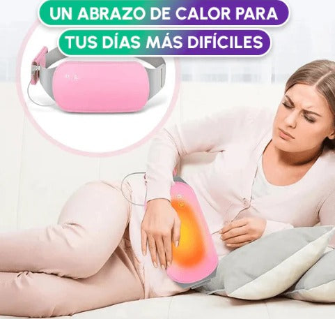 💖 Cinturón Térmico & Masajeador – Alivio Instantáneo para Cólicos 💖