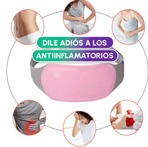 💖 Cinturón Térmico & Masajeador – Alivio Instantáneo para Cólicos 💖
