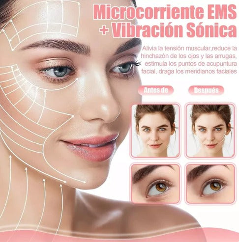 ⏳ Masajeador Facial Microcorriente – Reduce Arrugas y Reafirma tu Rostro en Tiempo Récord ✨