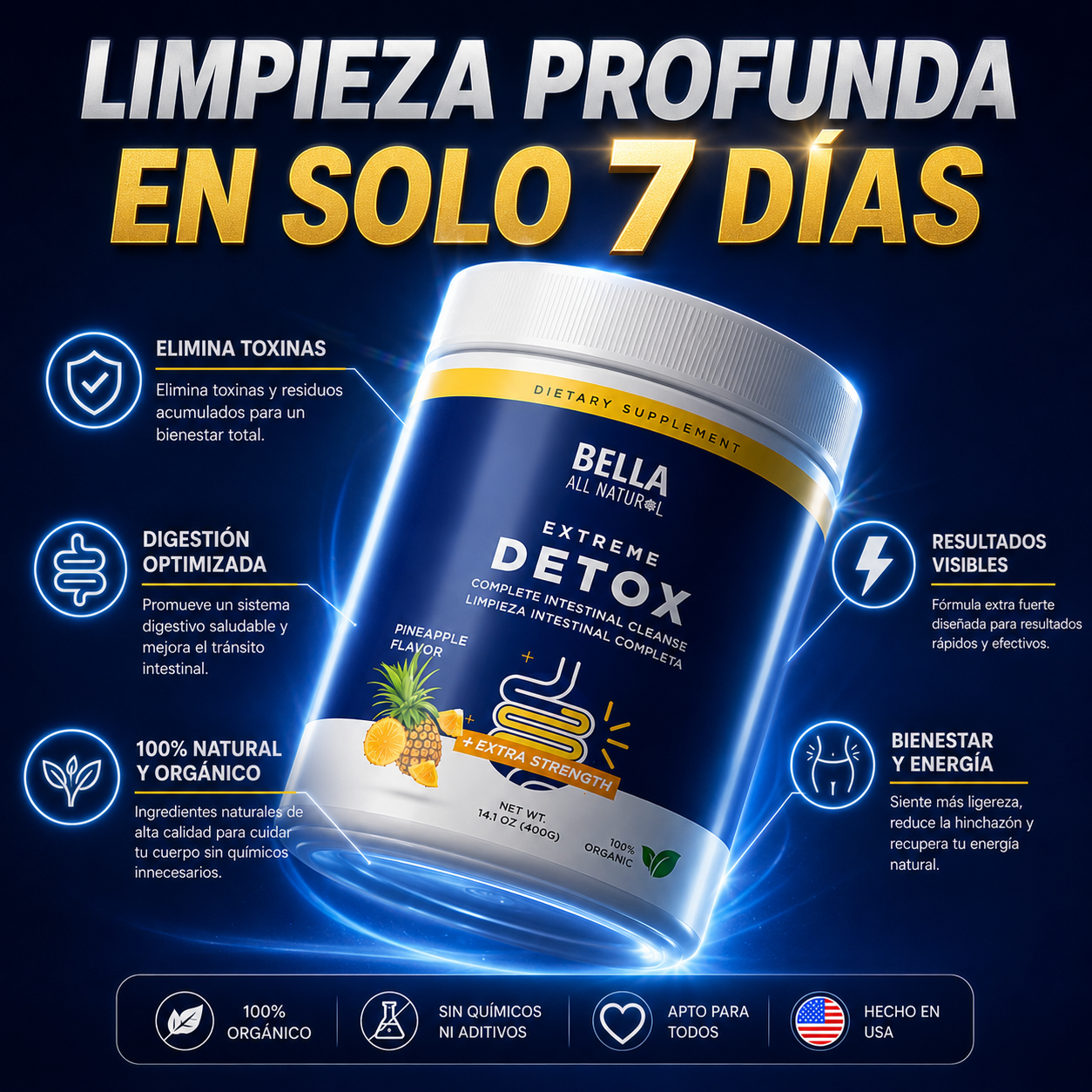 Detox Total ✨ Limpieza Profunda Desde Adentro ✨Solo 7 Días