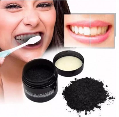 Combo Blanqueador Dental 2 en 1: Carbón Activado 🖤 + Luz LED 💡 para Dientes Extra Blancos+ Dos pasta Adicionales