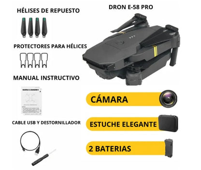 🔥🚁 Dron E88 Pro: ¡Captura, Vuela y Sorprende!Cámara 4K UHD,✨! 🔥🎮 📸✨🎄