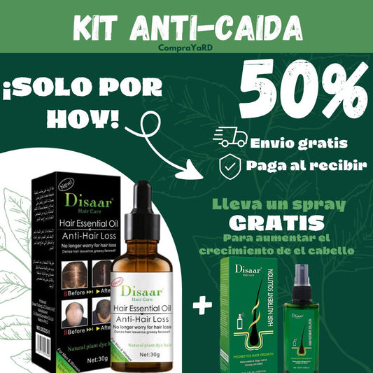 💆‍♂️ Aceite Anti-Caída + Spray Crecimiento GRATIS 🎁