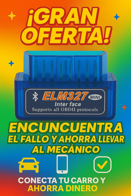 🔧🚗 Mini Escáner de Diagnóstico para Autos 📲🔍