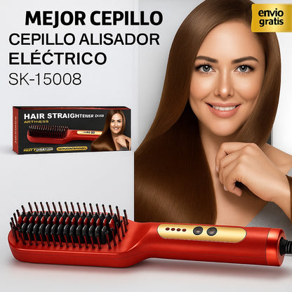 Cepillo alisador 💇‍♀️✨ ¡Olvídate del frizz 🌬️