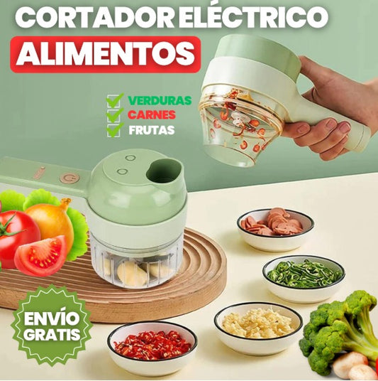🏆 Cortador de Verduras Eléctrico 5 en 1 – Tu Aliado en la Cocina 🏆